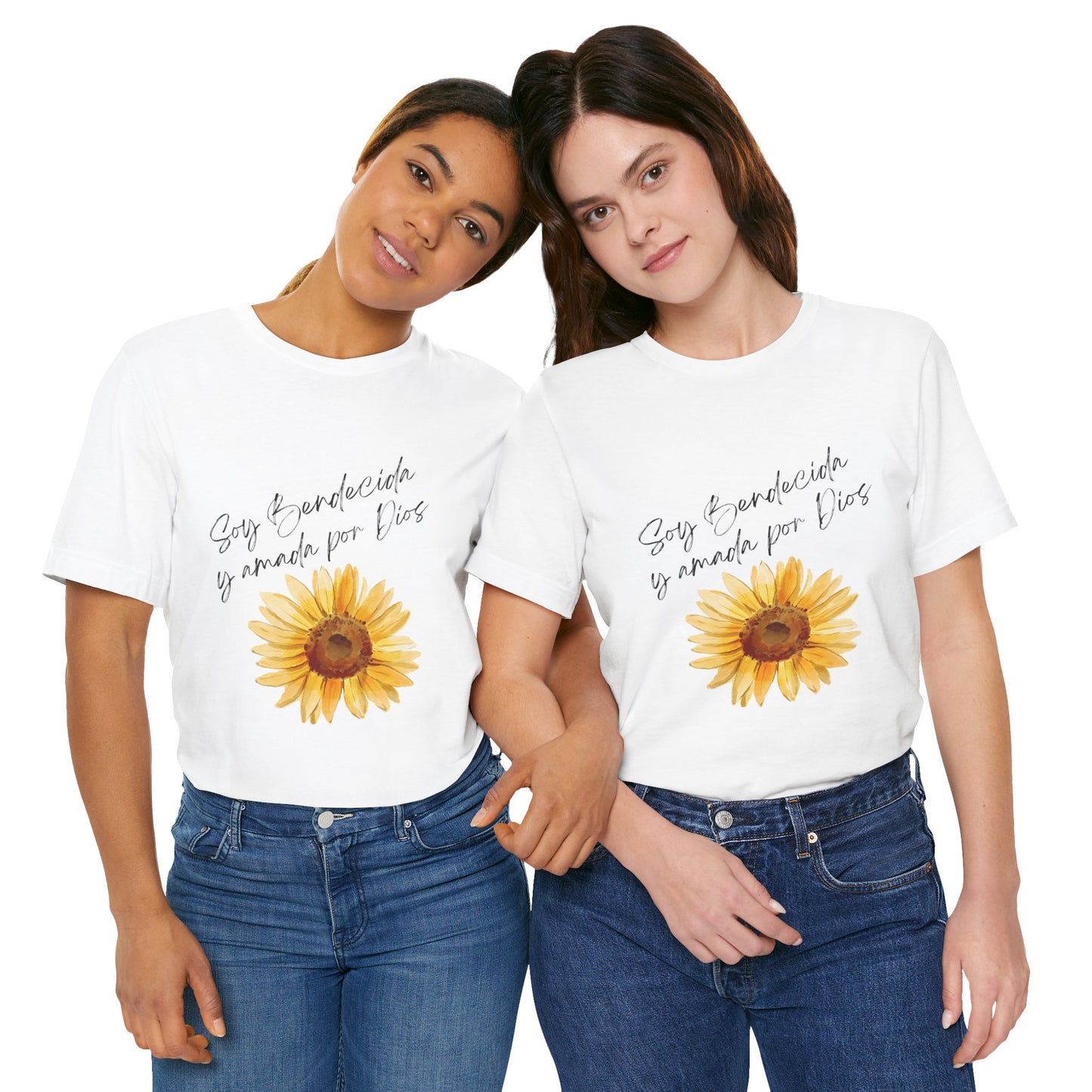Soy Bendecida y amada por Dios - Unisex Short Sleeve Tee