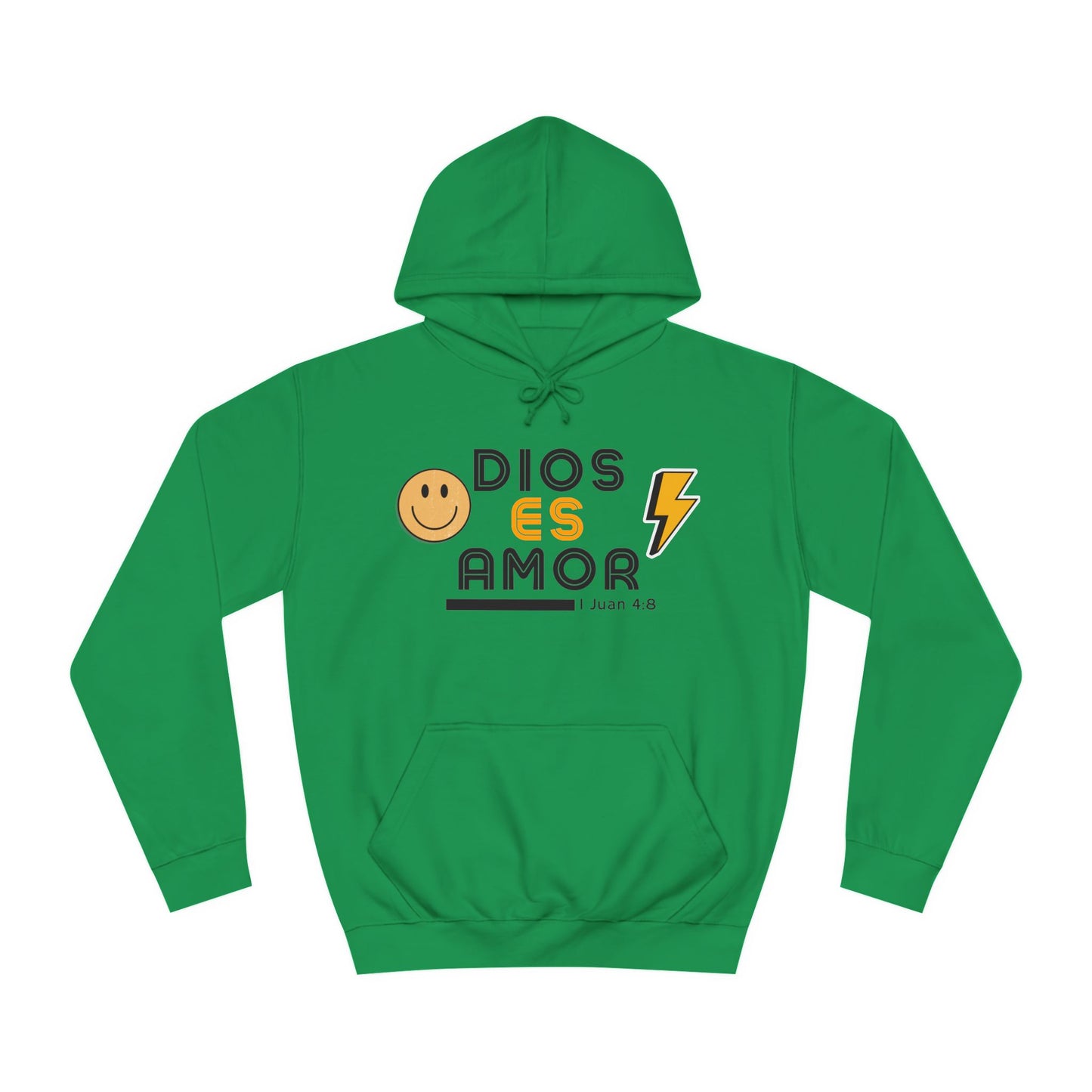 DIOS ES AMOR - RETRO Unisex College Hoodie