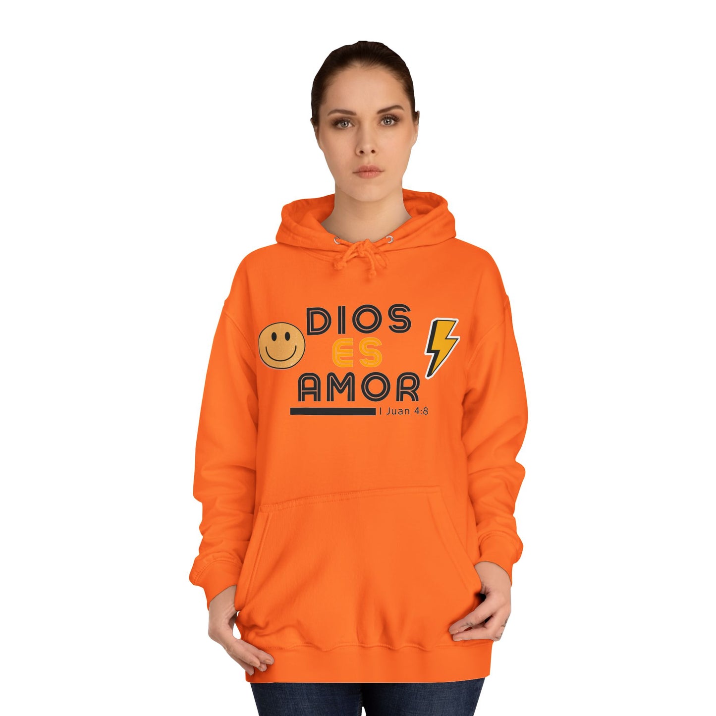 DIOS ES AMOR - RETRO Unisex College Hoodie