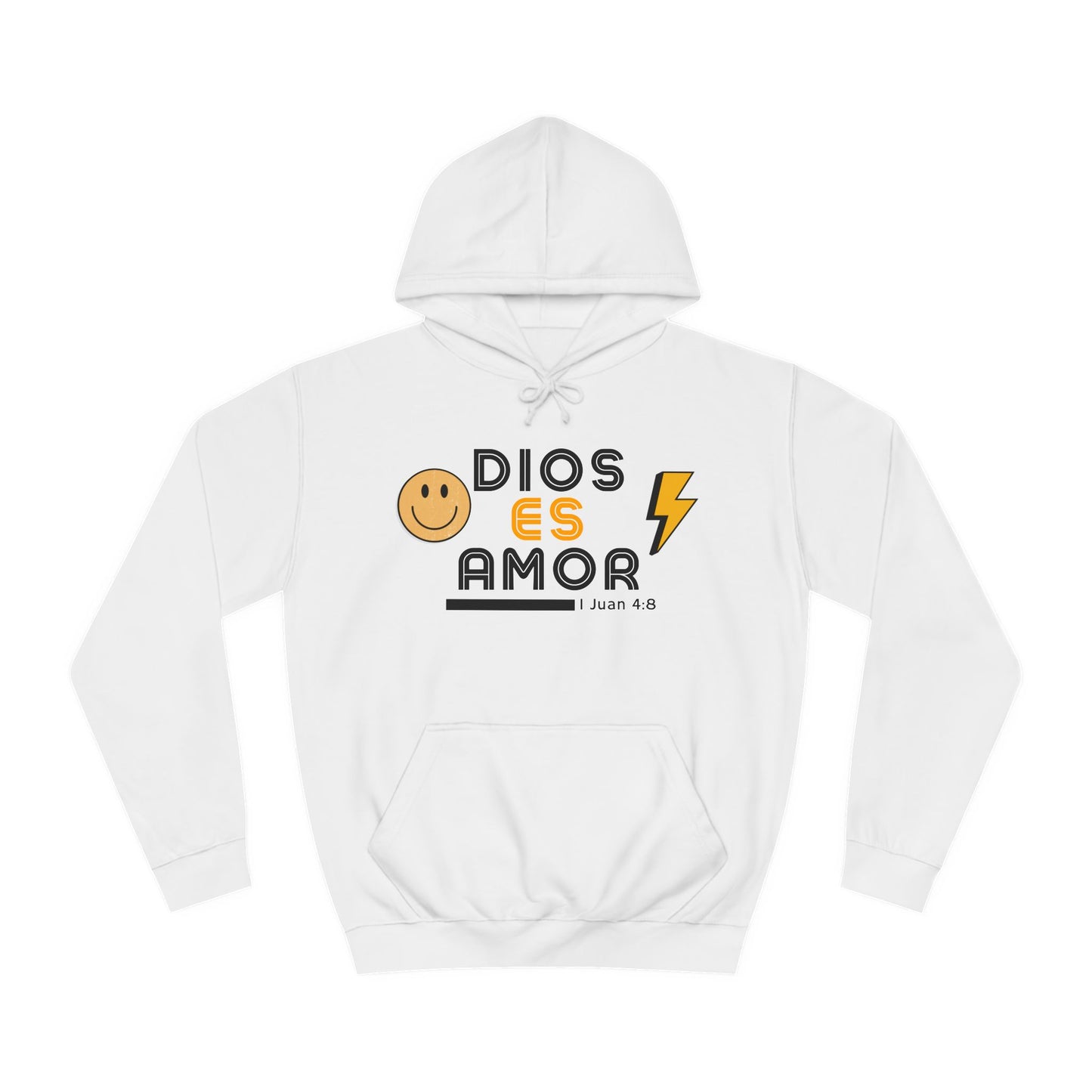 DIOS ES AMOR - RETRO Unisex College Hoodie