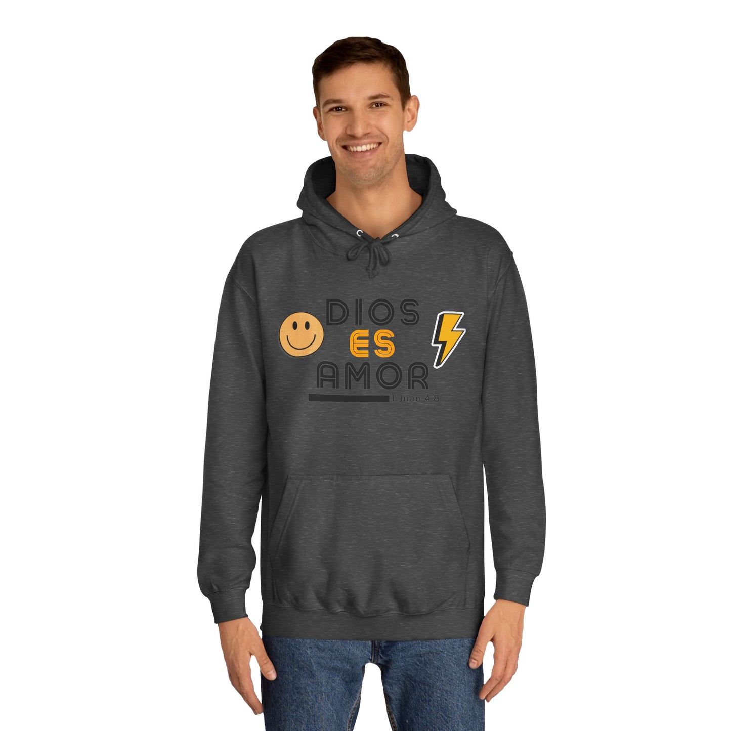 DIOS ES AMOR - RETRO Unisex College Hoodie