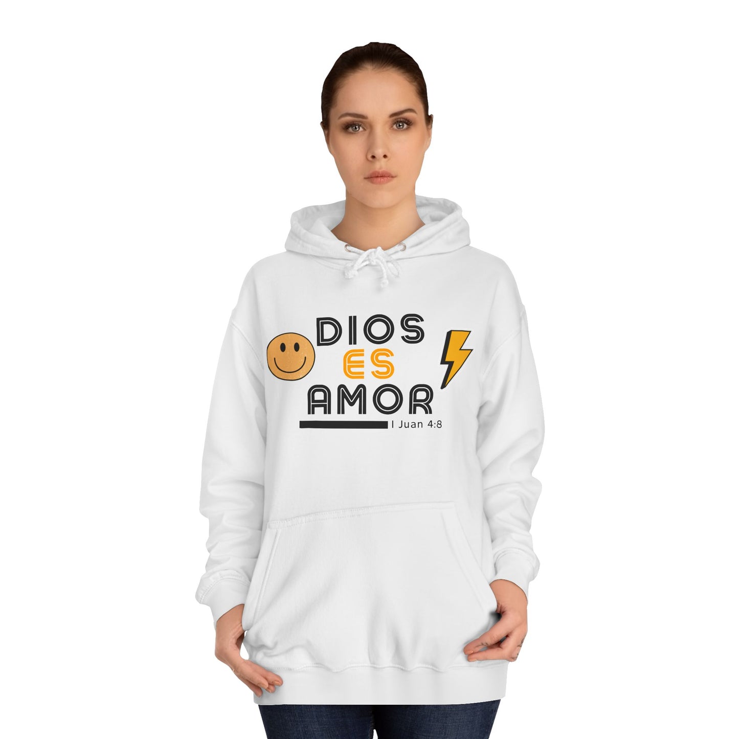 DIOS ES AMOR - RETRO Unisex College Hoodie