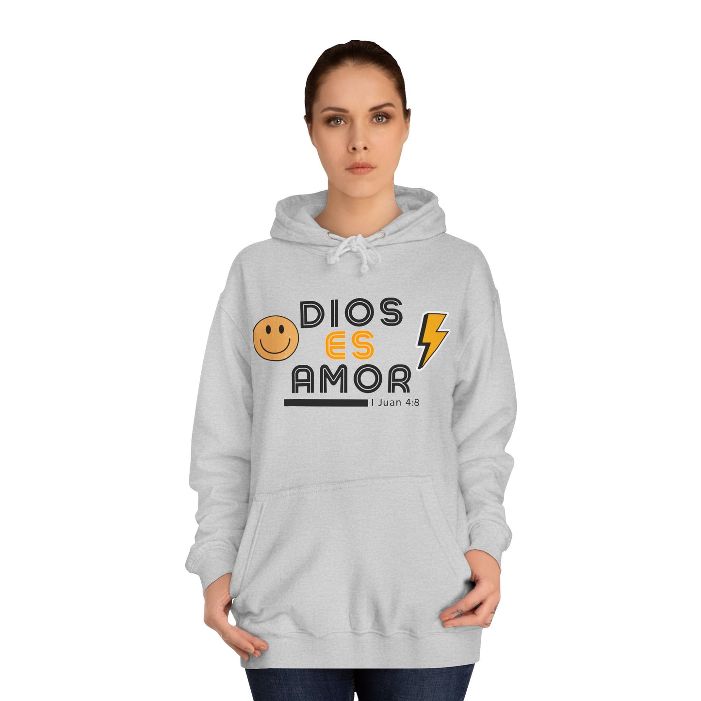 DIOS ES AMOR - RETRO Unisex College Hoodie
