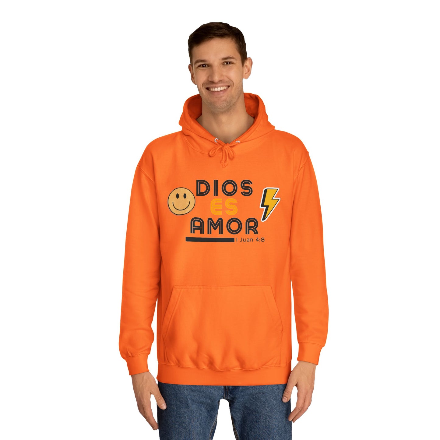 DIOS ES AMOR - RETRO Unisex College Hoodie