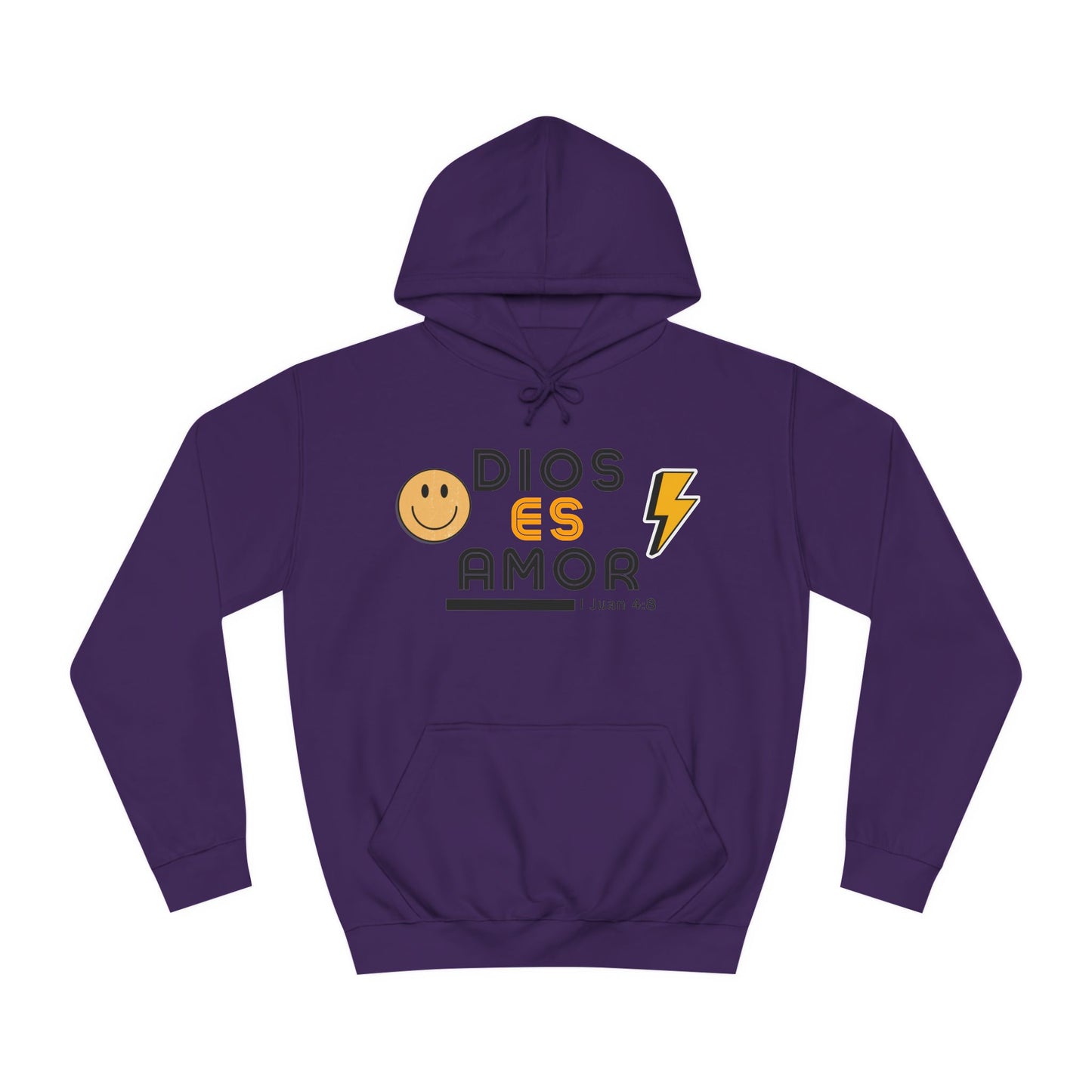DIOS ES AMOR - RETRO Unisex College Hoodie
