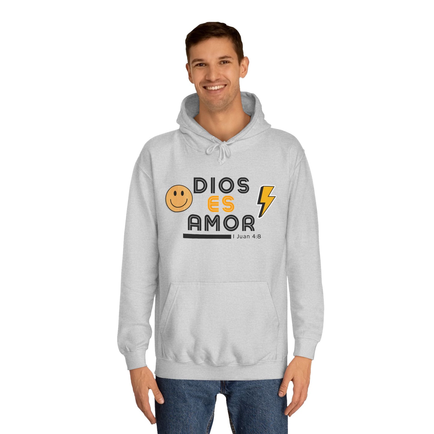 DIOS ES AMOR - RETRO Unisex College Hoodie