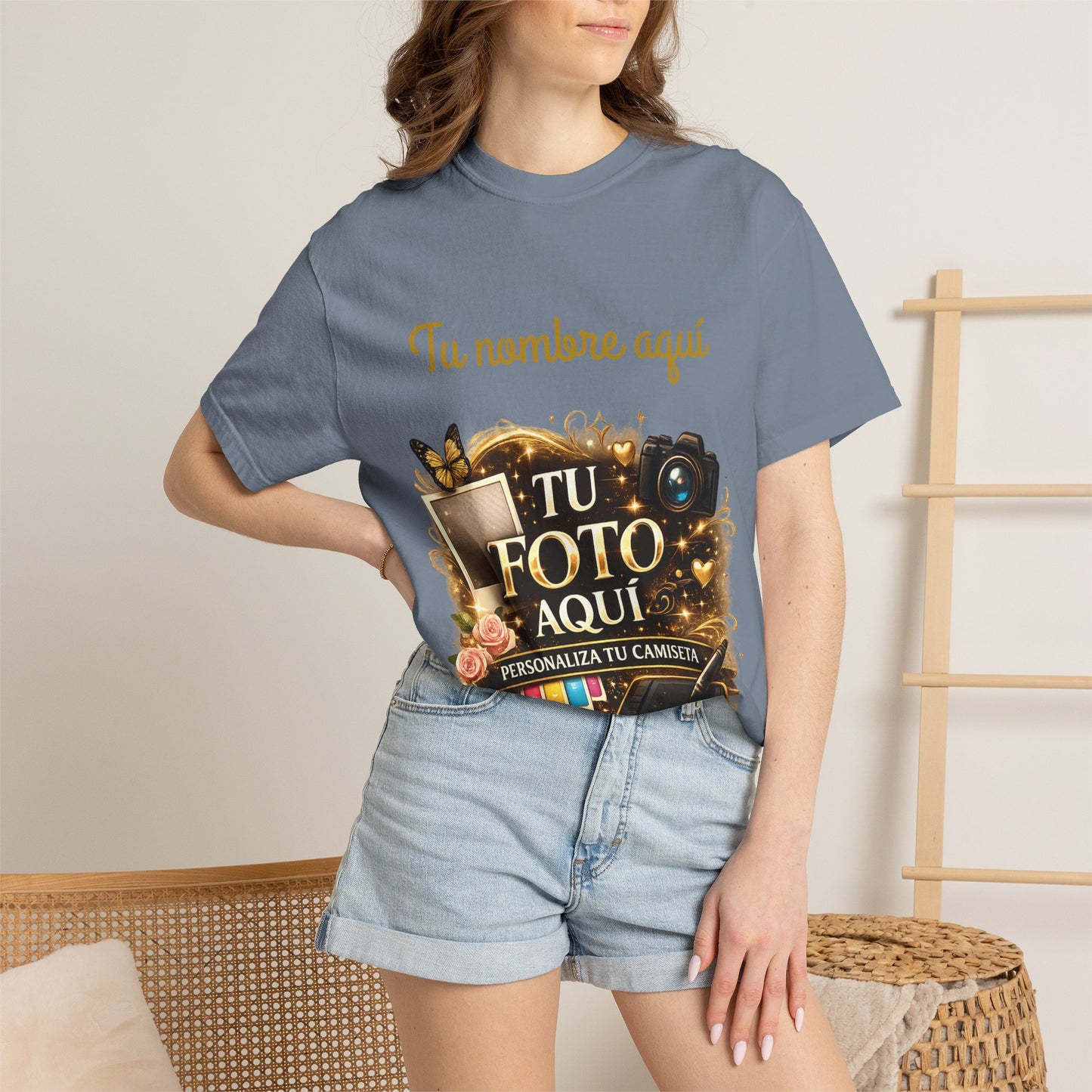 Camisa Personalizada - Custom Photo and text T-Shirt