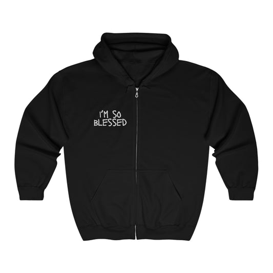 I'M SO BLESSED Heavy Blend™ Full Zip Hooded Sweatshirt