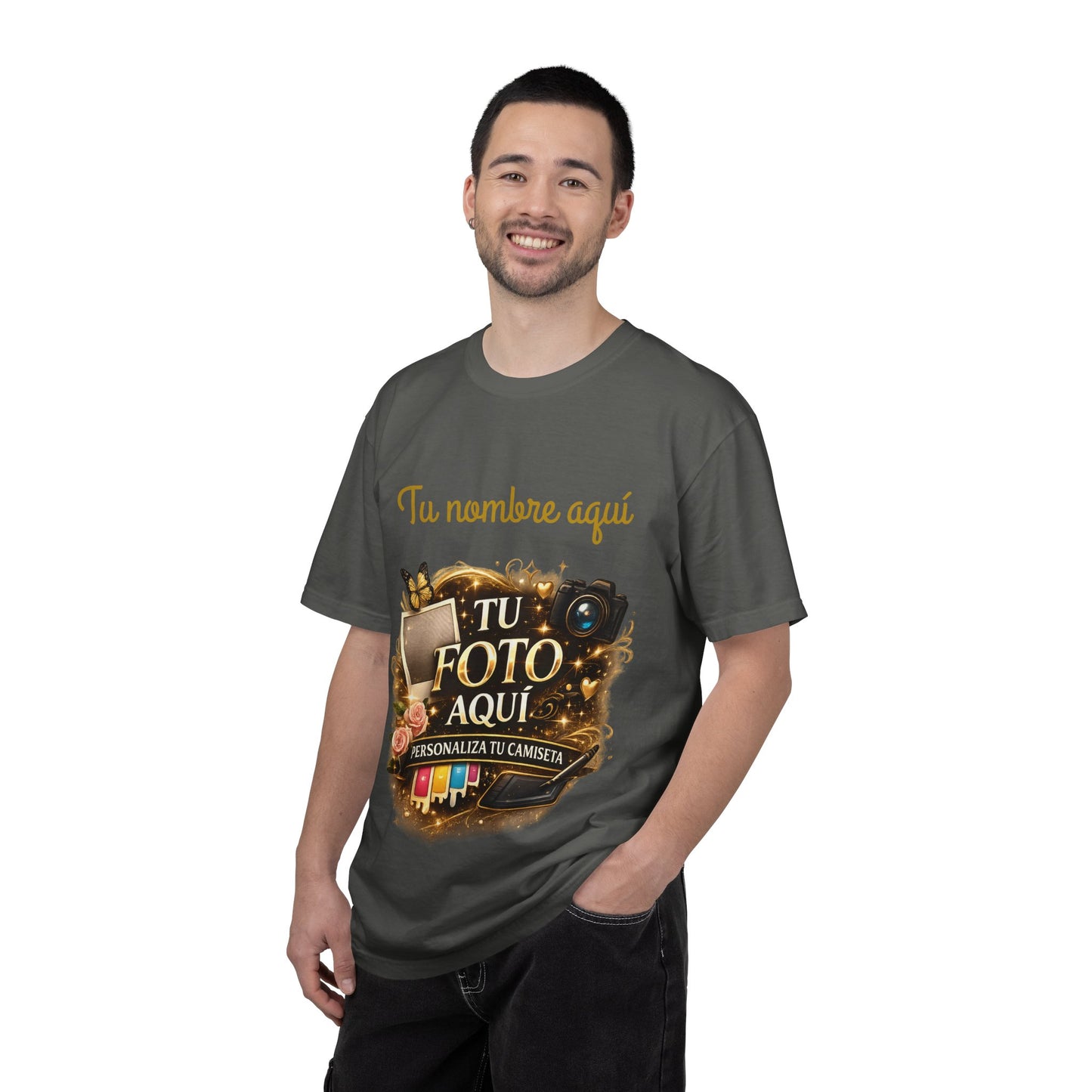 Camisa Personalizada - Custom Photo and text T-Shirt