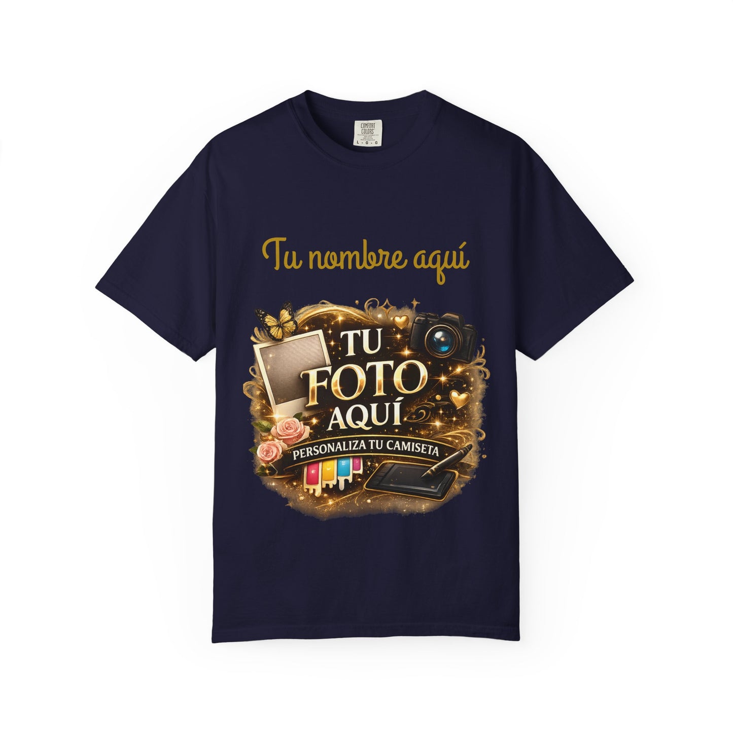 Camisa Personalizada - Custom Photo and text T-Shirt
