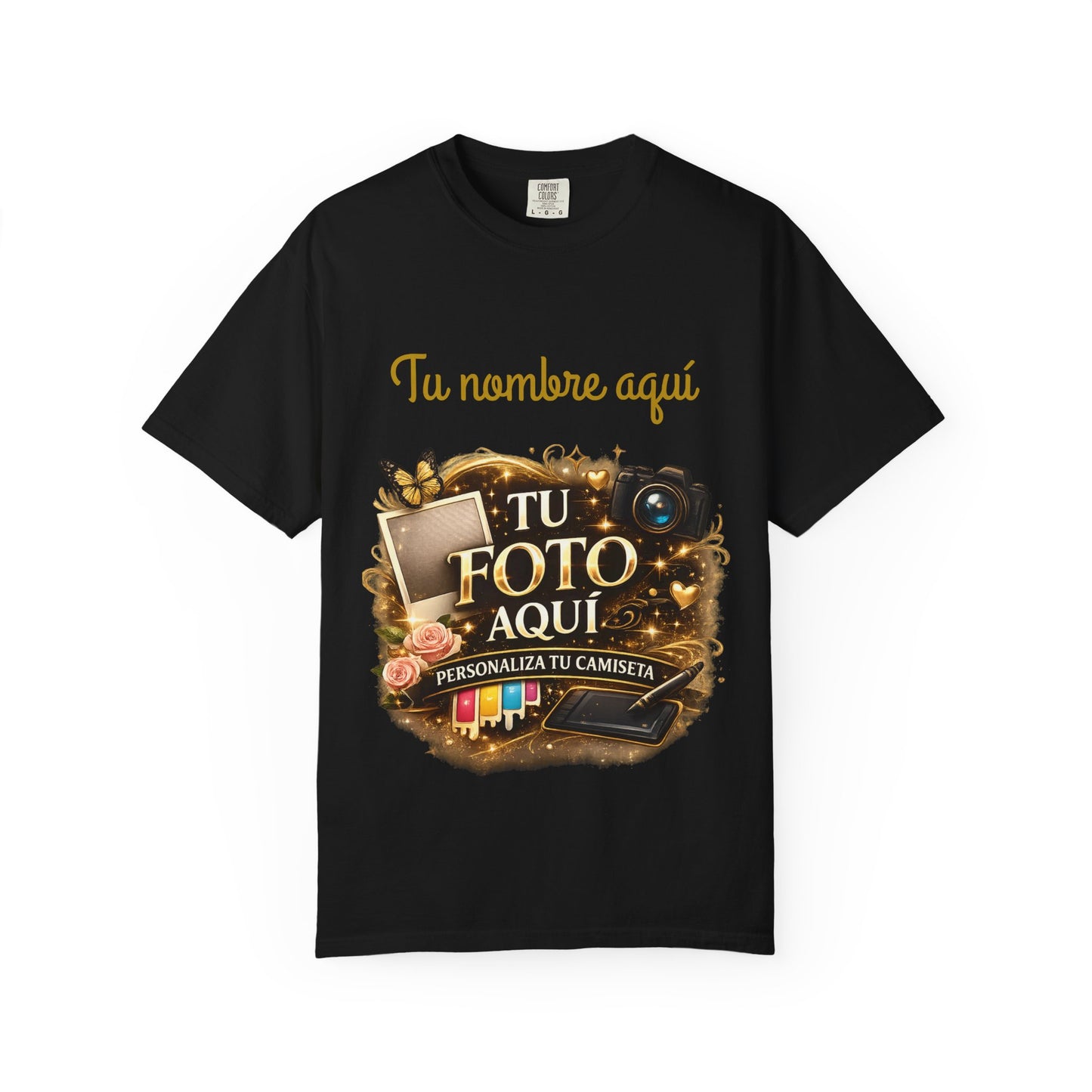 Camisa Personalizada - Custom Photo and text T-Shirt
