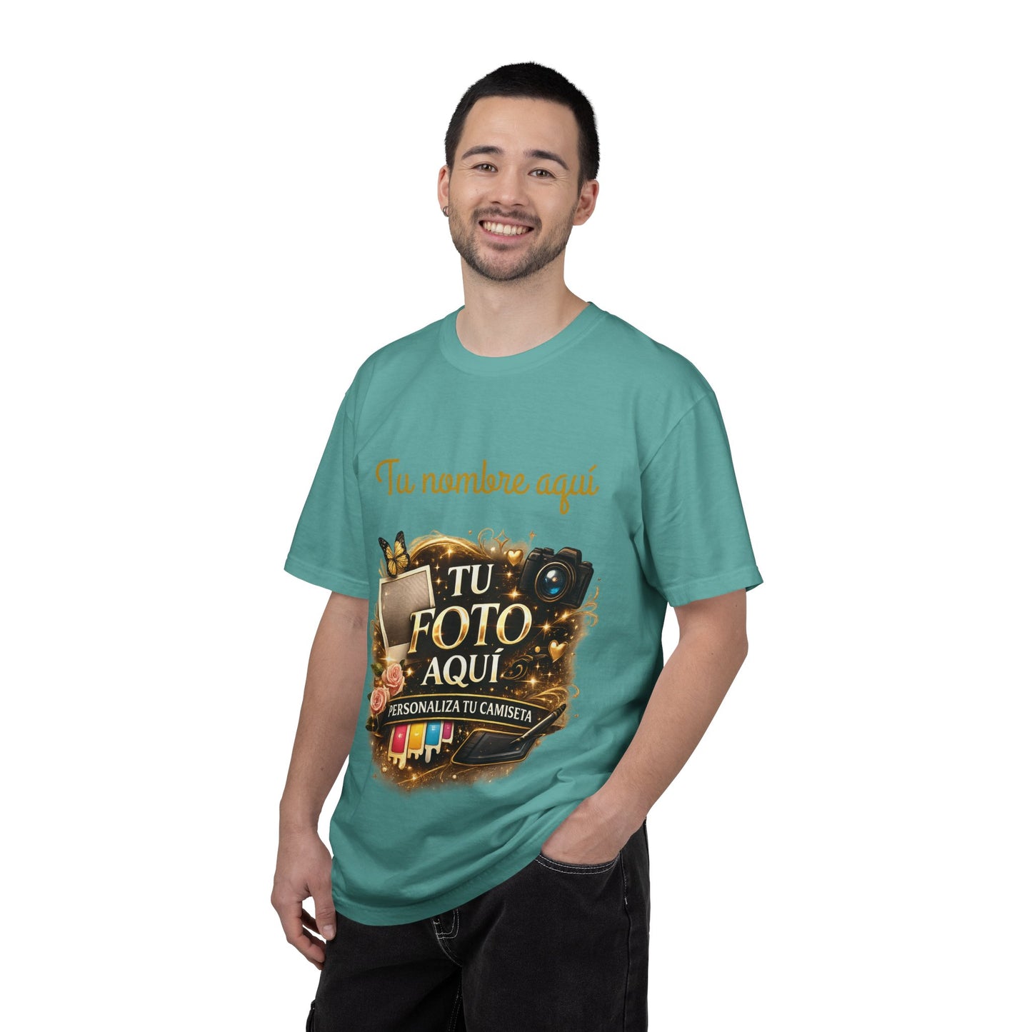 Camisa Personalizada - Custom Photo and text T-Shirt