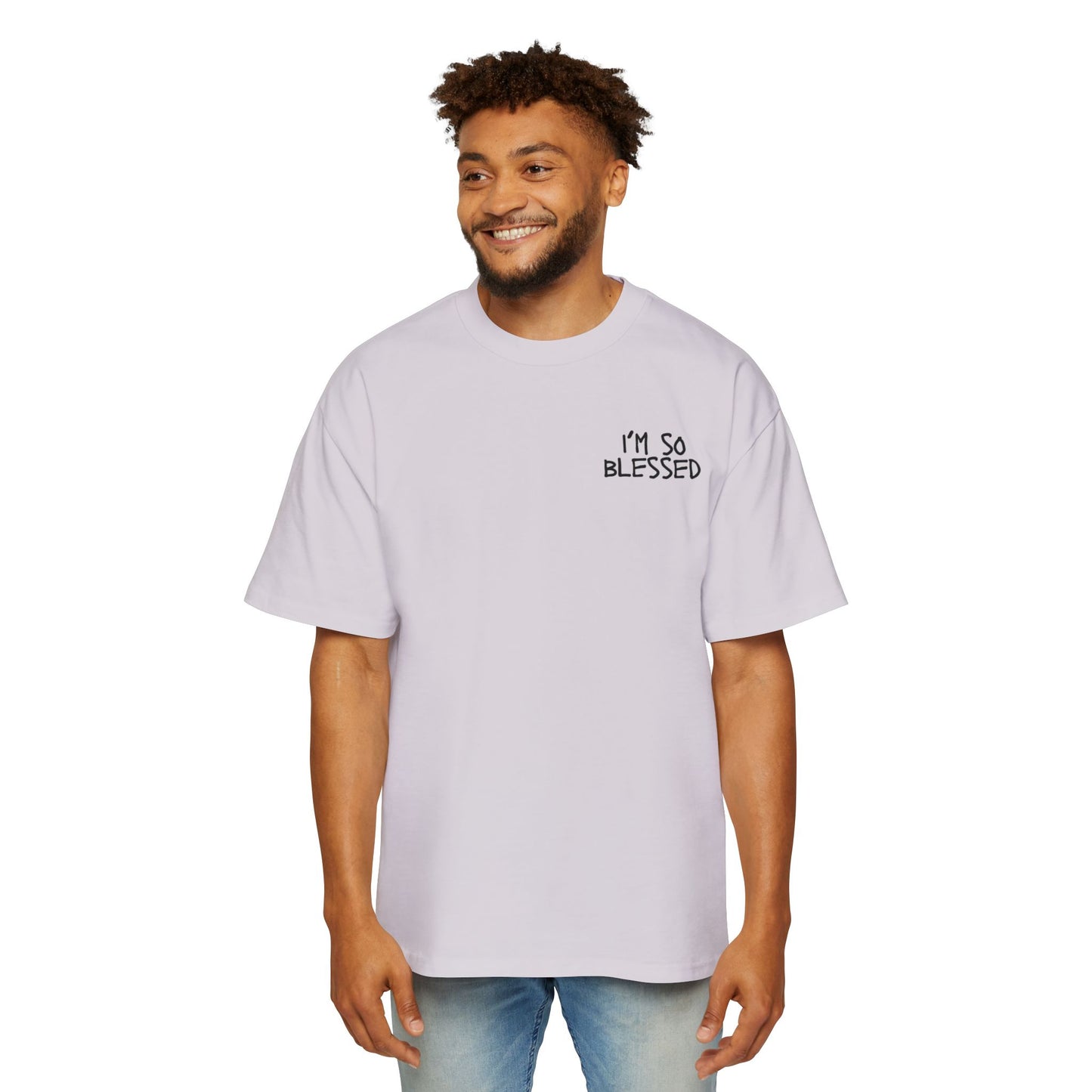 I'M SO BLESSED Men's Heavy Oversized Tee