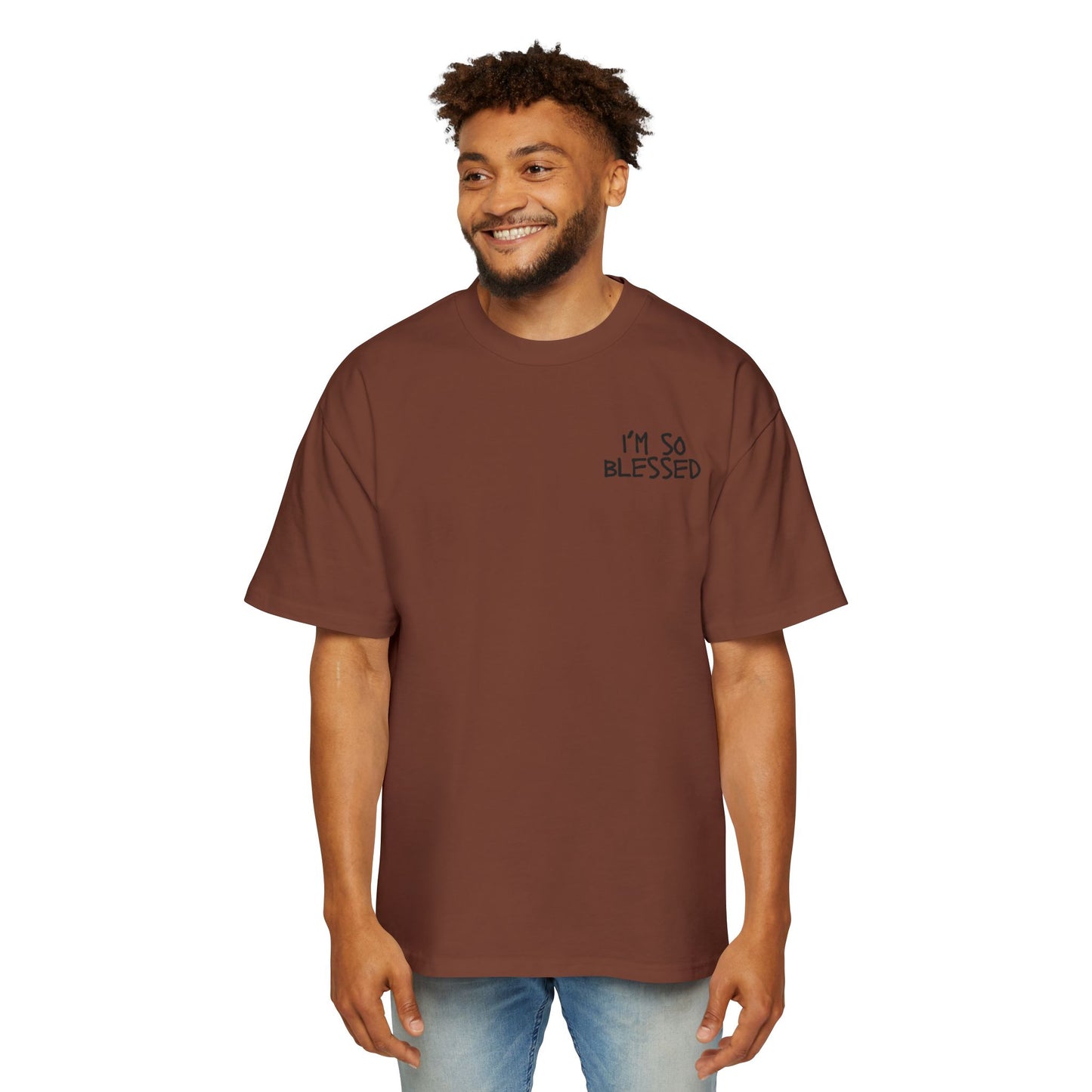 I'M SO BLESSED Men's Heavy Oversized Tee