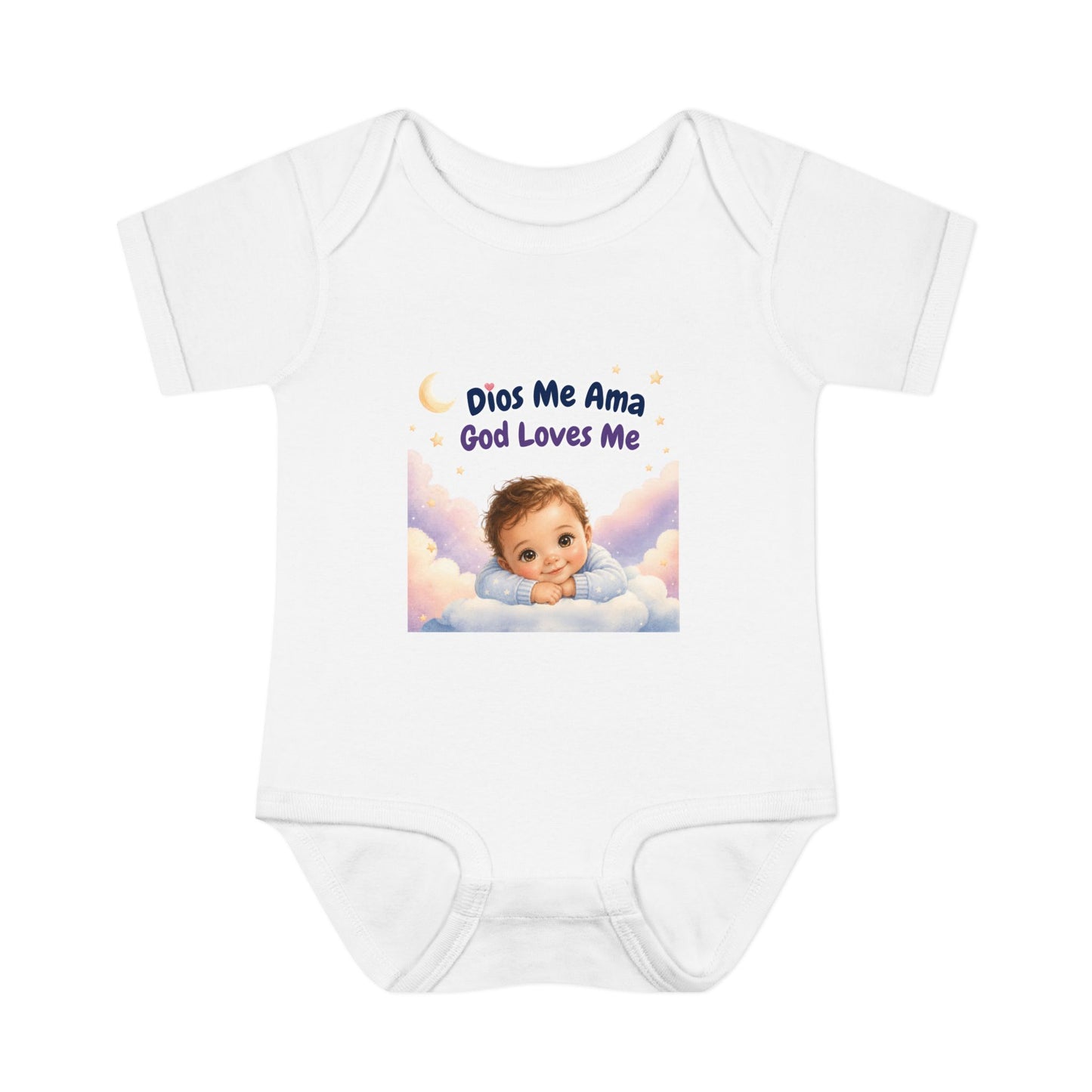 God Loves Me Baby Bodysuit — "Dios Me Ama" Infant Onesie