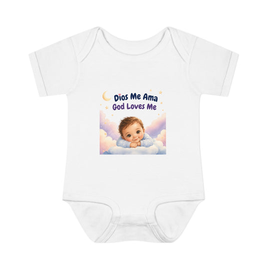 God Loves Me Baby Bodysuit — "Dios Me Ama" Infant Onesie