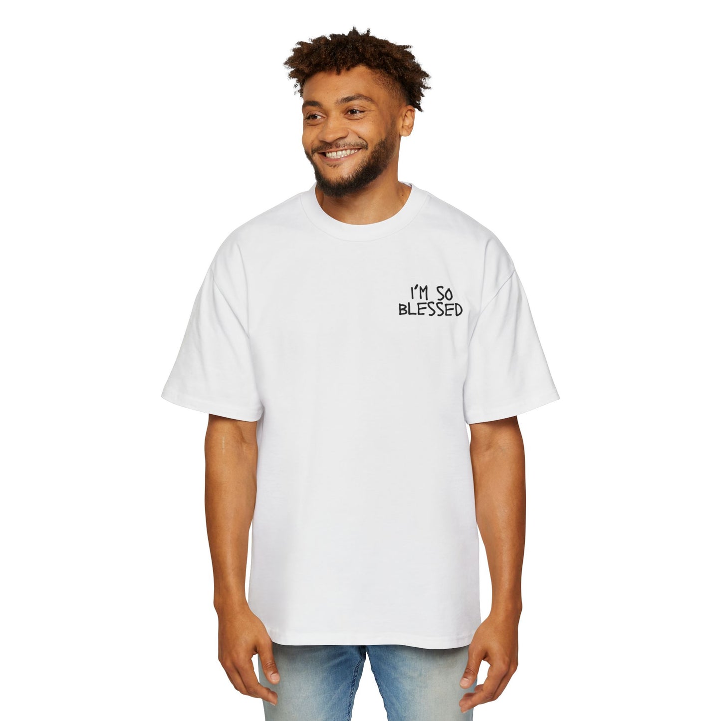 I'M SO BLESSED Men's Heavy Oversized Tee