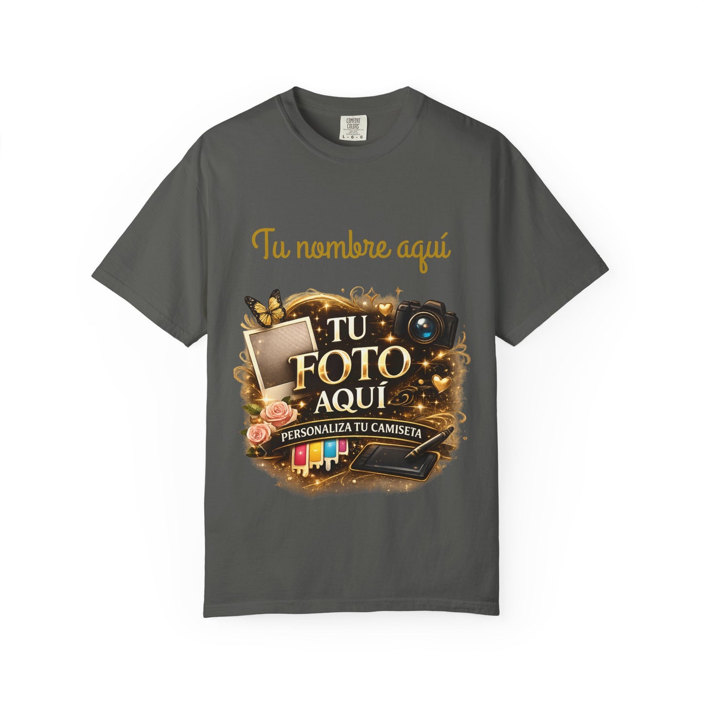 Camisa Personalizada - Custom Photo and text T-Shirt
