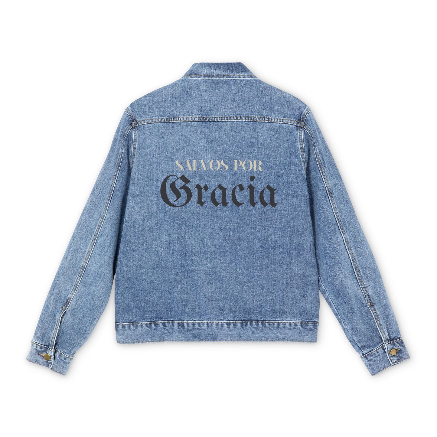 SALVOS POR GRACIA Men's Denim Jacket