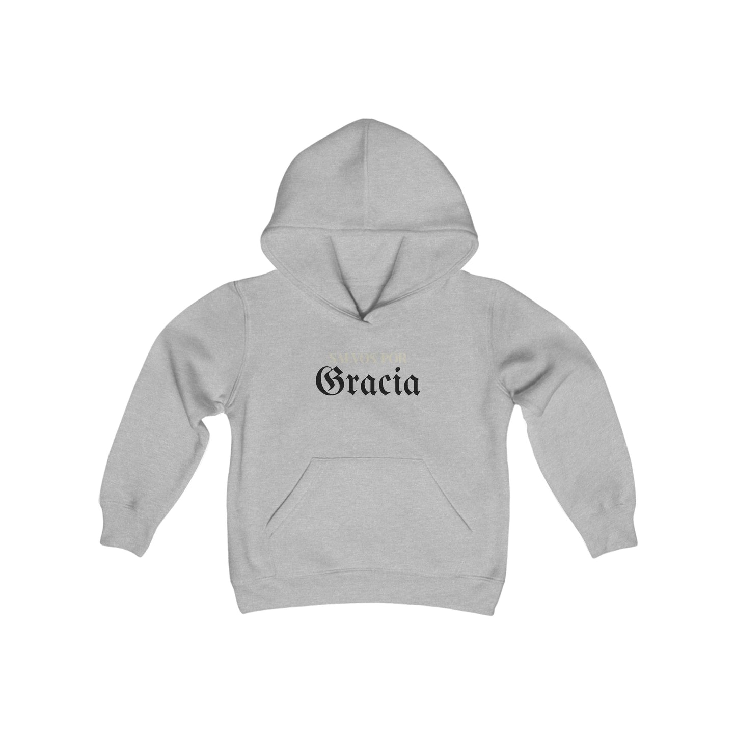 SALVOS POR GRACIA Youth Heavy Blend Hooded Sweatshirt