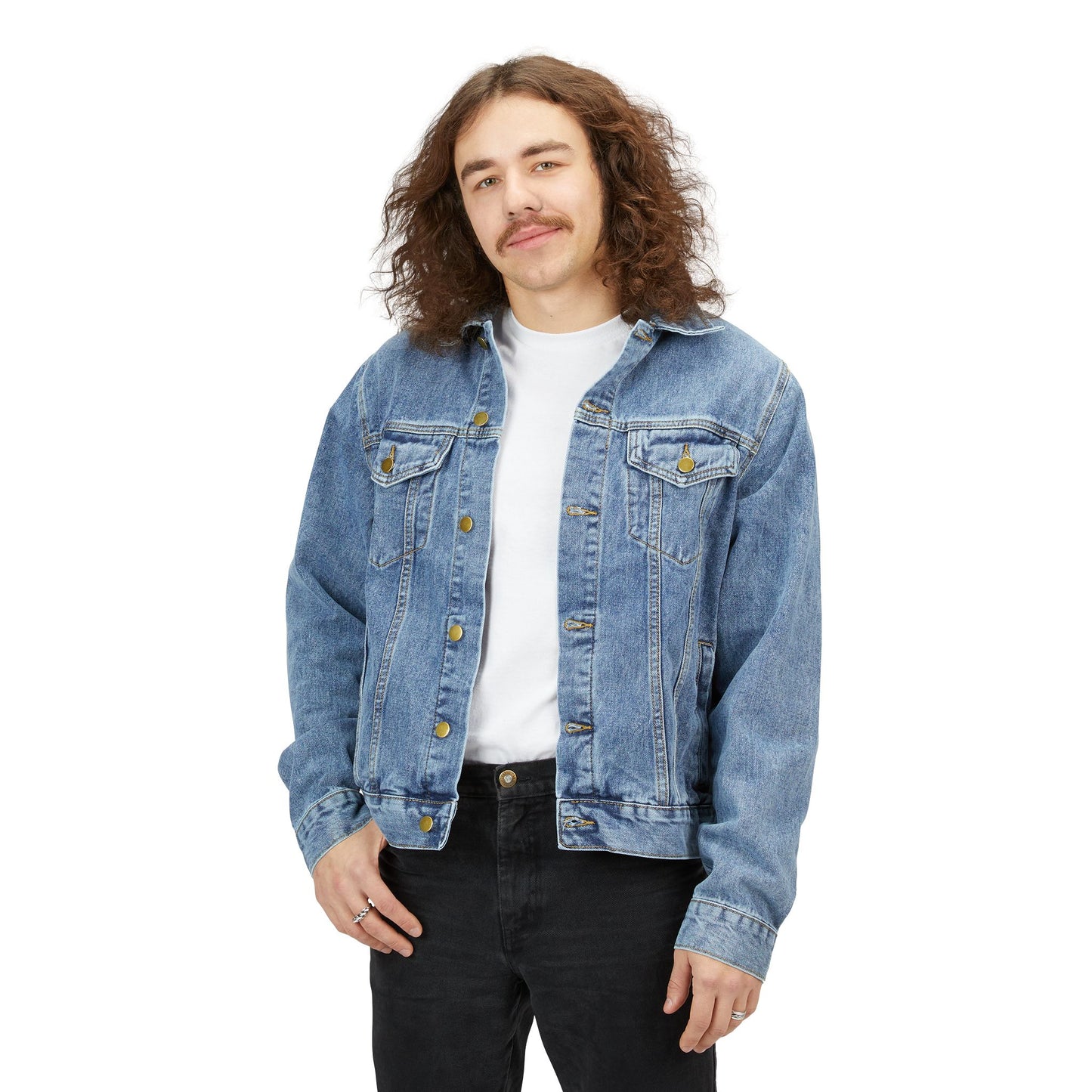 SALVOS POR GRACIA Men's Denim Jacket