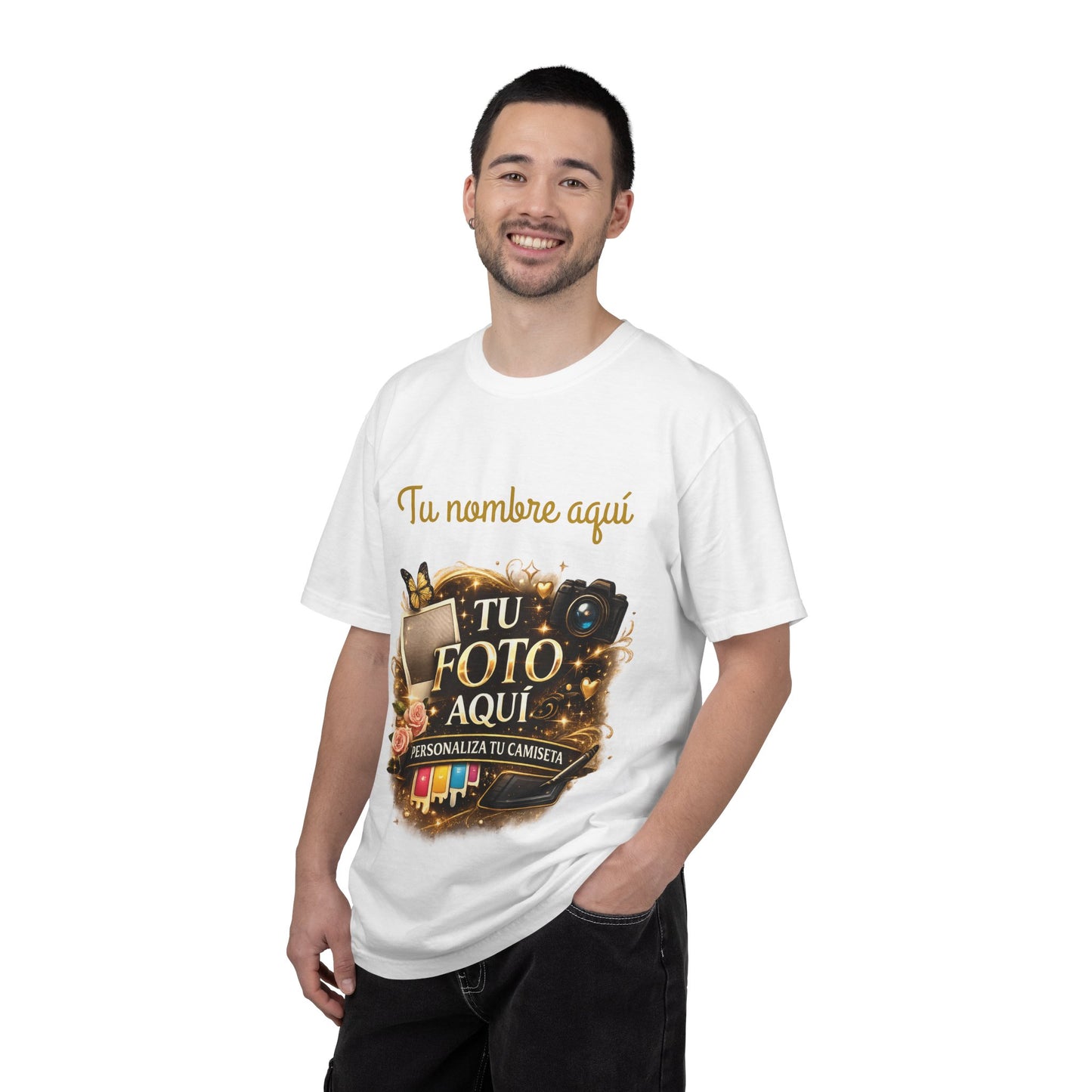 Camisa Personalizada - Custom Photo and text T-Shirt