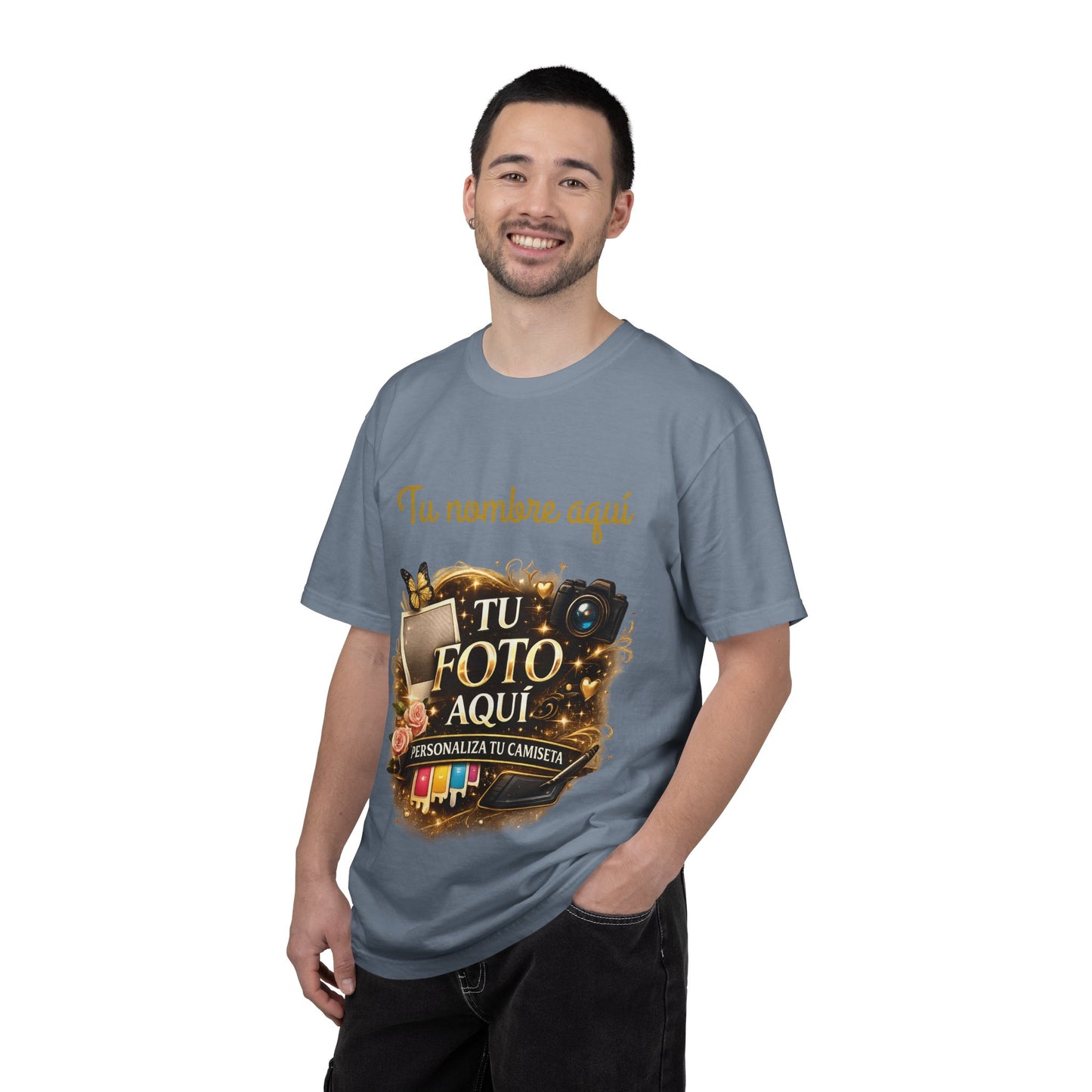 Camisa Personalizada - Custom Photo and text T-Shirt