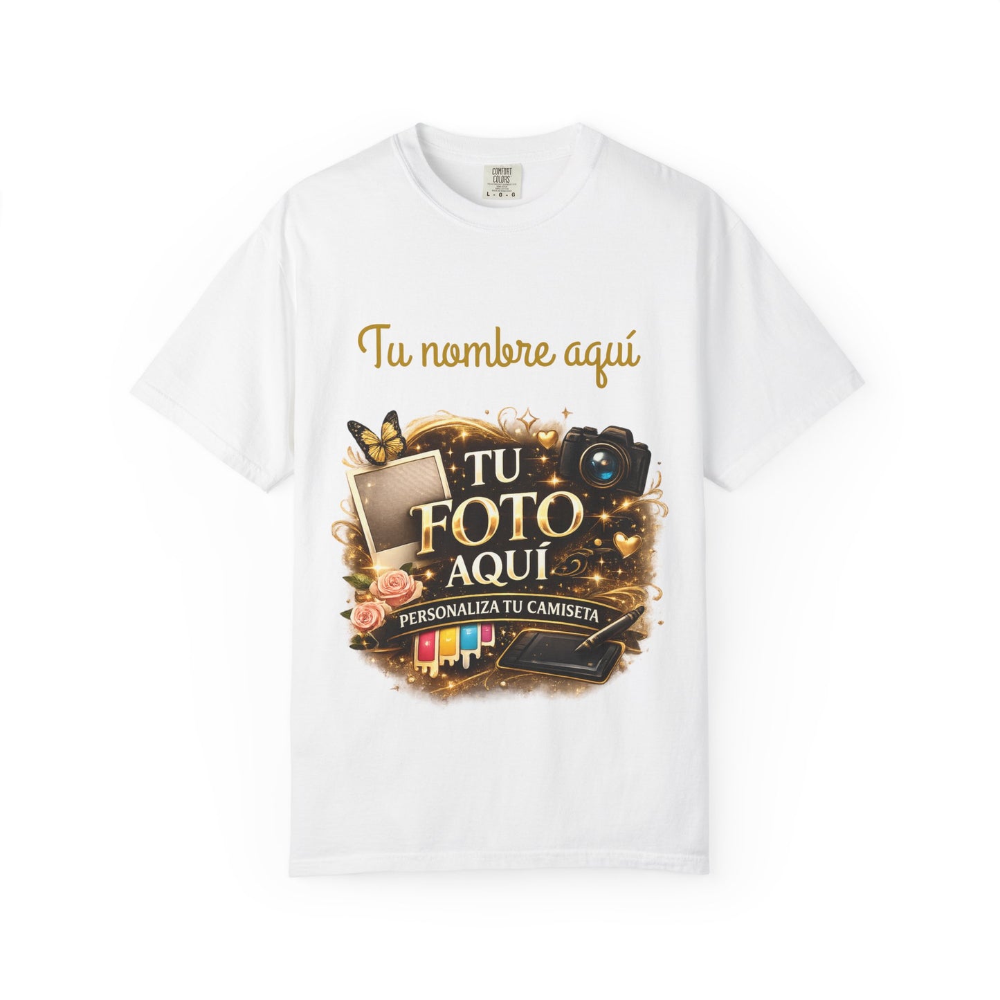 Camisa Personalizada - Custom Photo and text T-Shirt