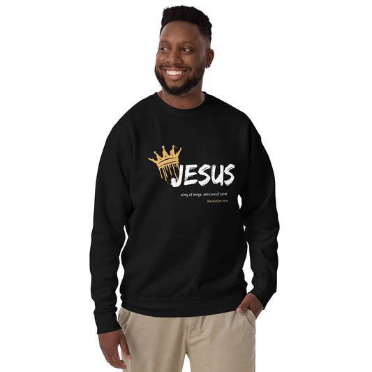 Jesus is King Unisex Premium Sweatshirt