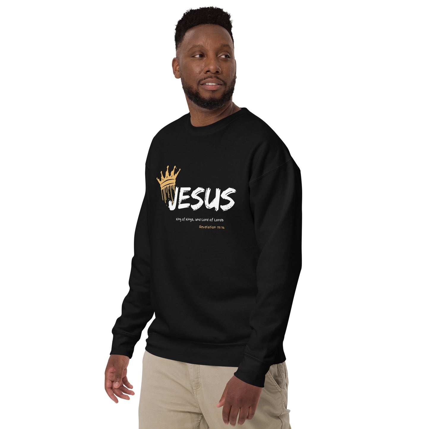 Jesus is King Unisex Premium Sweatshirt
