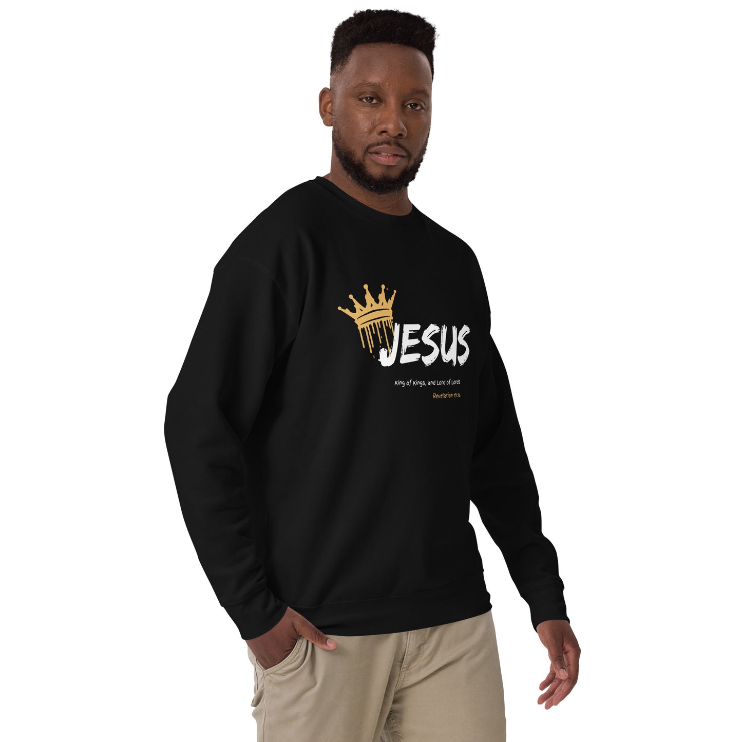 Jesus is King Unisex Premium Sweatshirt